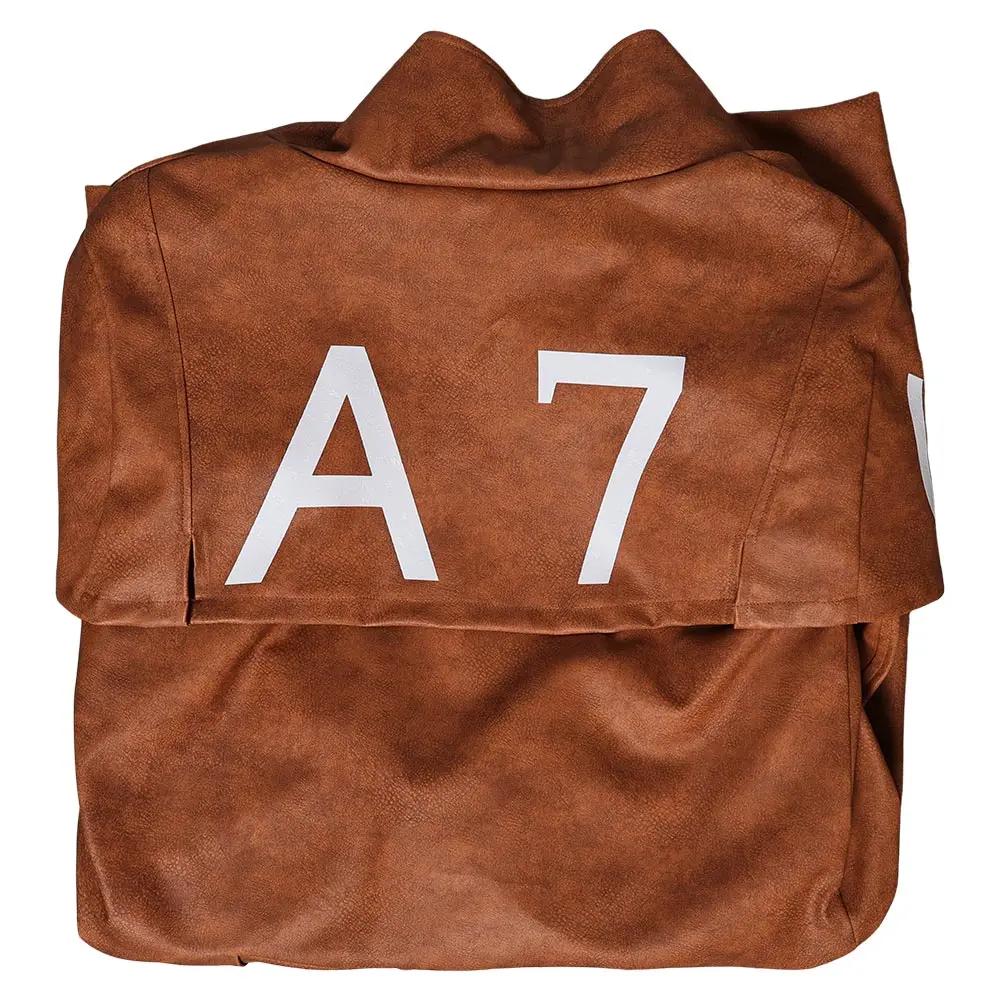 NCR Ranger Cosplay Costume Veteran Ranger Outfit A7 Military Faux Leather Coat and Helmet