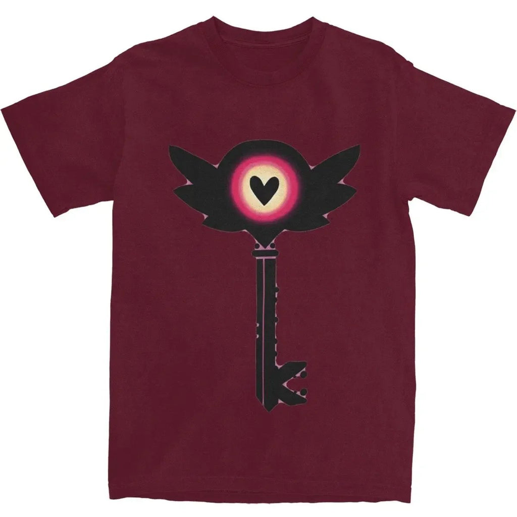 Men Hotel Key T-shirt Hell Demon Short Sleeve Costume