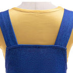 Girls Costumes Outfit Yellow T-Shirt and Blue Overalls