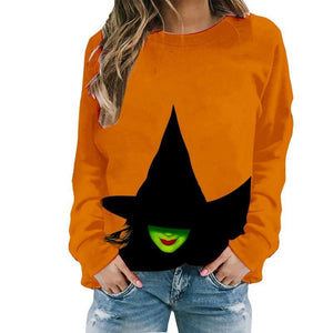 Women Elphaba Costume The Witch of The West Casual Sweatshirt Wicked Green Shirt with Plus Size