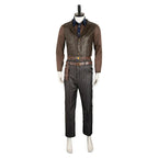 The Ghoul Costume Brown Coat Pants Hat and Accessories Full Set for Cosplay Party
