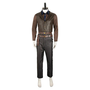 The Ghoul Cosplay Costume Fall Out Brown Jacket Pants Hat and Accessories Full Set