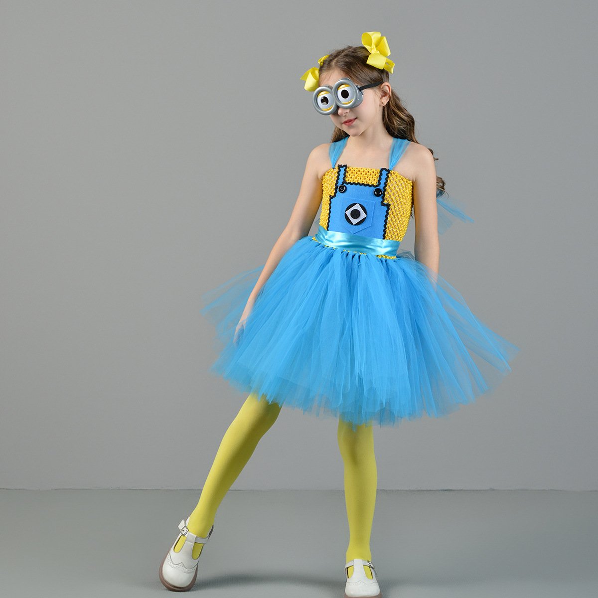 Girls Dress Halloween Cosplay Costume and Goggles Kids Birthday Party – Sun Baby