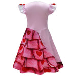 Girls The Rise of Red Pink Dress Princess Bridget Costume The Queen of Hearts Costume