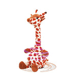 Giraffe Dancing Toys Plush Song Learn To Speak Recording Doll with Colorful Lights