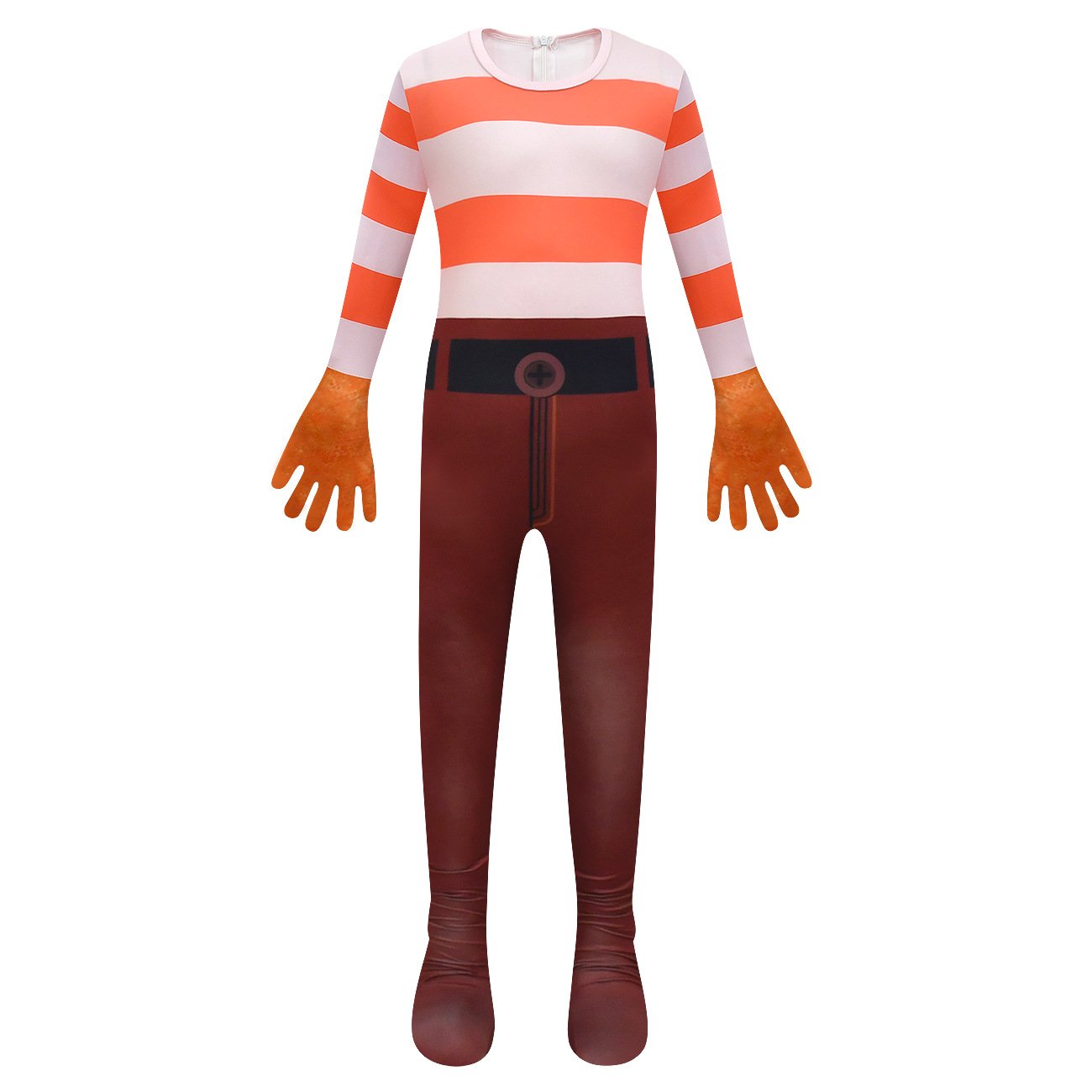 Kids Anxiety Outfit Inside 2 Out Jumpsuit and Mask for Halloween Dress Up Party