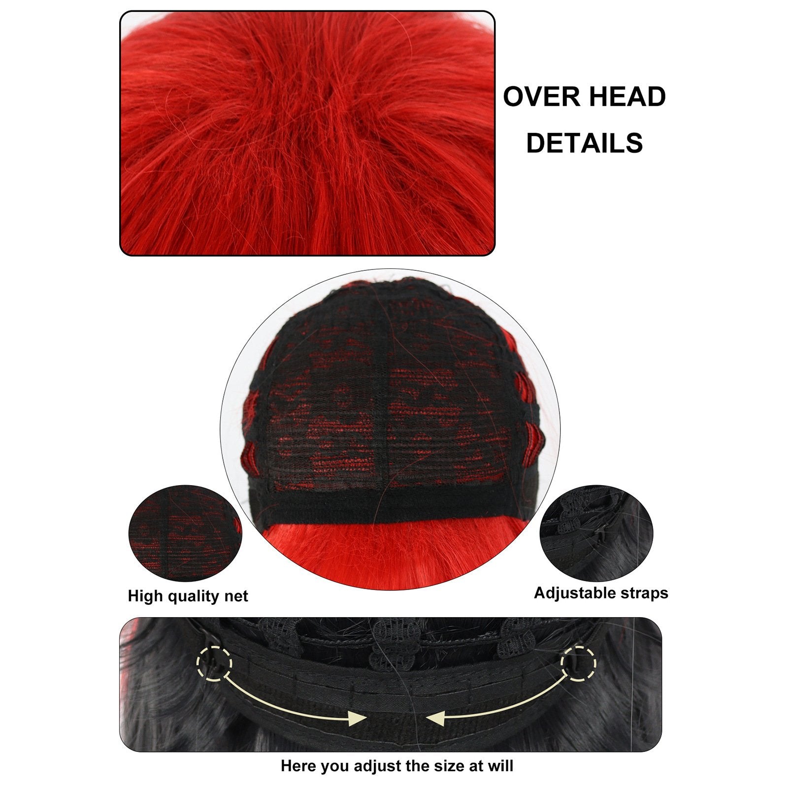 Alastor Cosplay Wig Alastor Modeling Wig and Horns