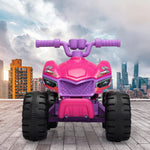 Kids 6V Electric Ride-On ATV Quad Car with Music LED Lights and Spray Device