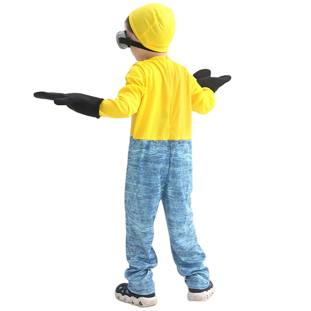 Boys Girls Costumes Jumpsuit Goggles Gloves and Hat 4pcs Suit for Halloween Carnival