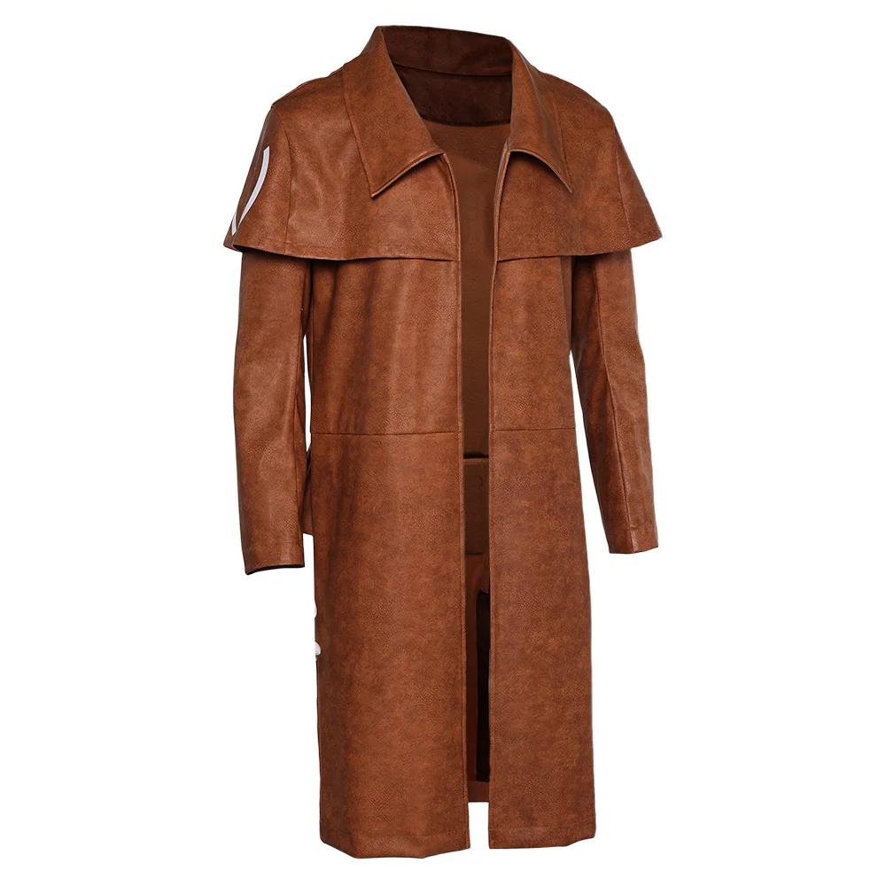 NCR Ranger Cosplay Costume Veteran Ranger Outfit A7 Military Faux Leather Coat and Helmet