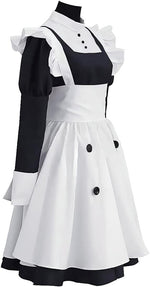 Adult Mey Rin Cosplay Costume Maid Halloween Outfit Girl Party Evening Dress