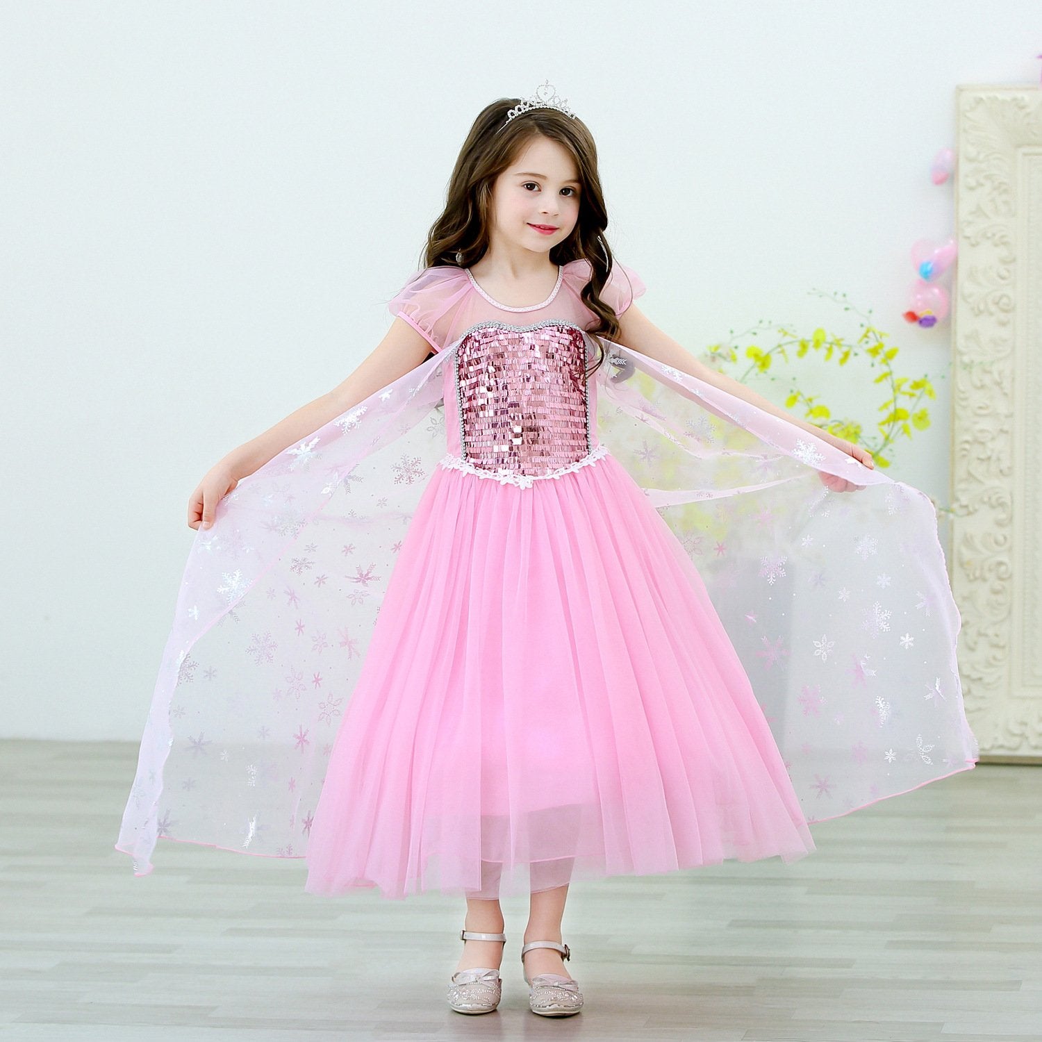 3t princess dress up Princess Dress Up Clothes for Little Girls, Princess Cape Dress Accessories Trunk for Toddler 3T 4T Birthday Gift, Toddler Girl's, Size: 3T-4T, Blue
