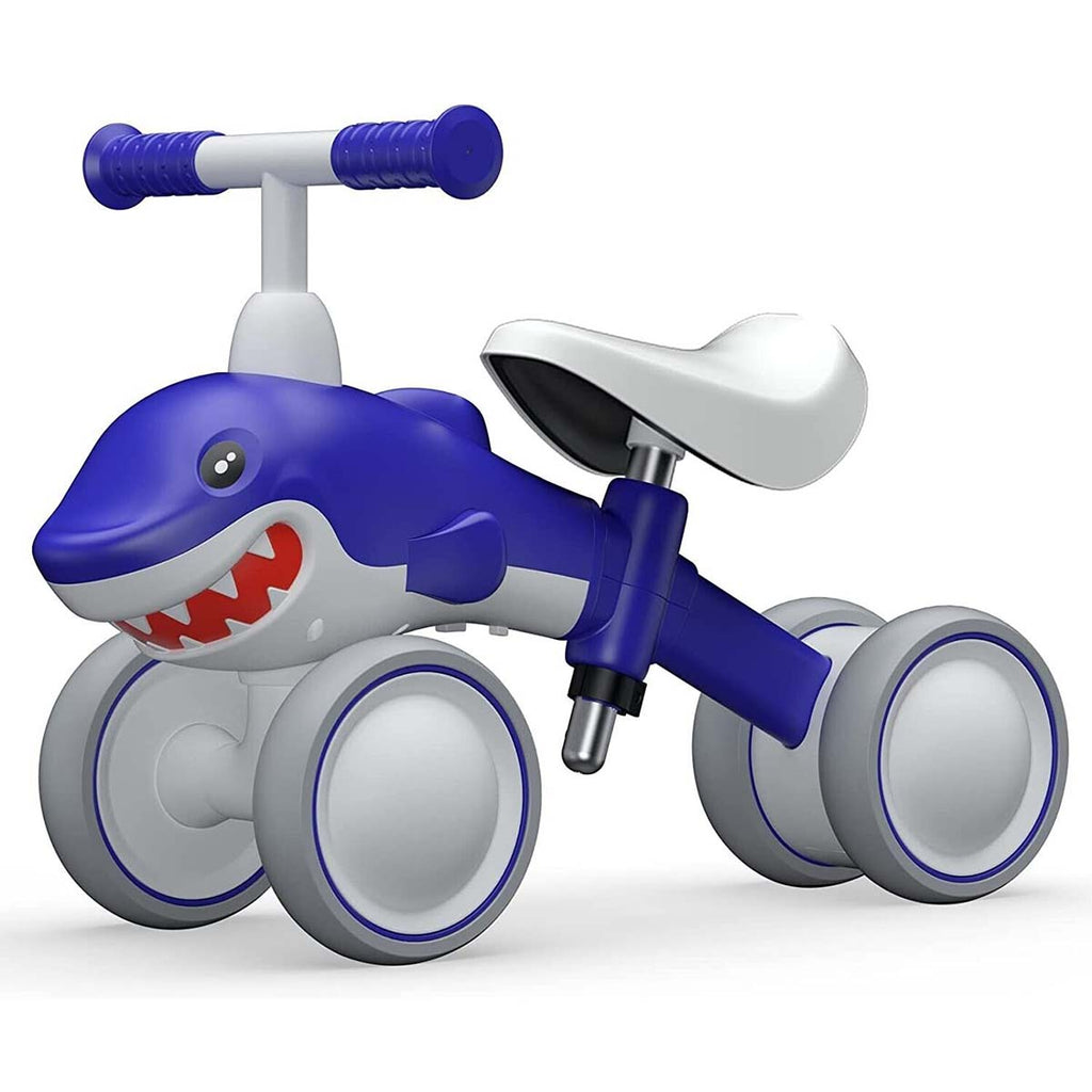 Toddler Balance Bike Shark Bike 4 Wheels No Pedal Ride-on Toys For Boy Girls