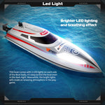 30KM/H Remote Control Boat 2.4G Fast Racing Boat Waterproof With LED Light