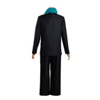 Adult Toge Costume Black Sorcerer Uniform Tops Pants and Scarf for Halloween Cosplay