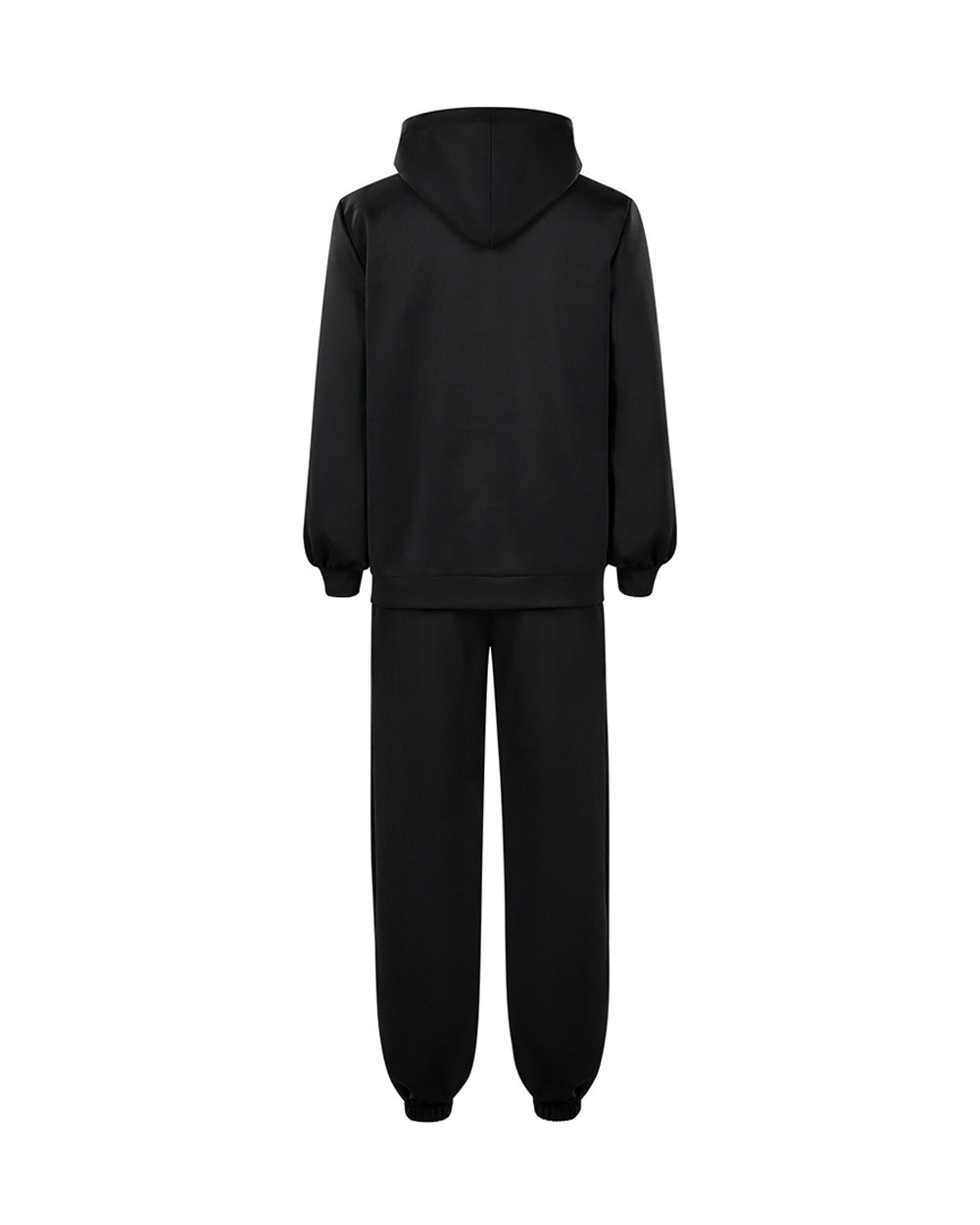 Yuji Tracksuit Black Zip-up Hoodie and Joggers 2pcs Suit for Cosplay Daily Wear