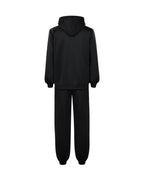 Yuji Tracksuit Black Zip-up Hoodie and Joggers 2pcs Suit for Cosplay Daily Wear