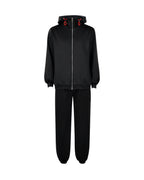Yuji Tracksuit Black Zip-up Hoodie and Joggers 2pcs Suit for Cosplay Daily Wear