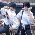 Adult Yuta Costume White Uniform Set Shirt Pants and Belt Full Set for Cosplay Events