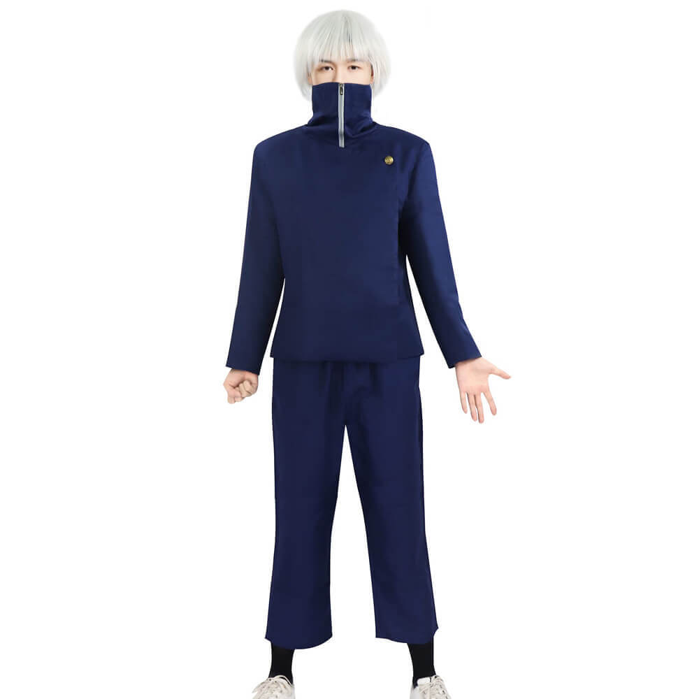 Inumaki Toge Costume Halloween Cosplay Outfit Jacket Pants and Wig Full Set