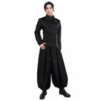 Adult Suguru Costume Black Kimono Pants and Cassock Full Set for Cosplay Party