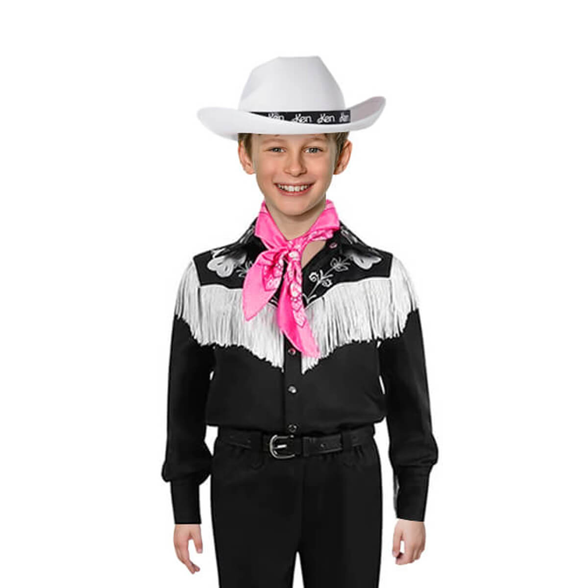 Ken Cowboy Outfit Halloween Costume Barbiecore Movie 80s Cowboy Jacket with Scarf For Adult and Kids