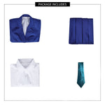 Adult Blue School Uniform Case Closed Outfit Anime Cosplay Costume for Halloween Party