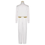 Ken Dancing Halloween Costume White Disco Jumpsuit Ryan Gosling Cosplay Outfit