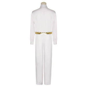 Ken Dancing Halloween Costume White Disco Jumpsuit Ryan Gosling Cosplay Outfit