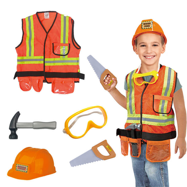 Boys Girls Pretend Play Costumes Police Doctor Nurse Chef Cosplay Costume Role Play Dress-Up Set