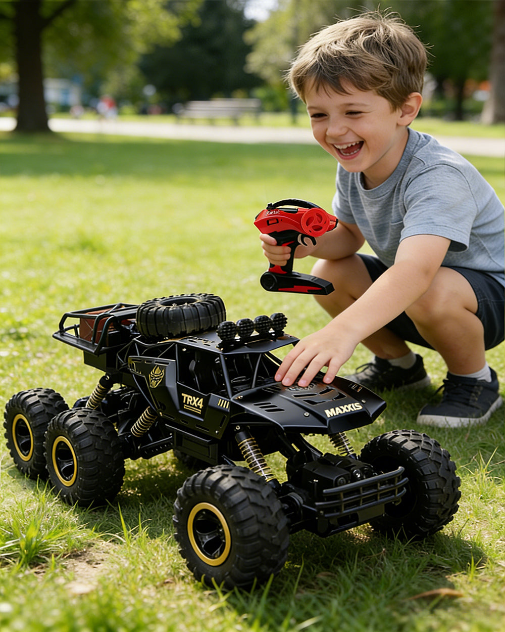 1/12 Large RC Monster Truck 2.4G 4WD Metal Remote Control Car Kids RC Toys