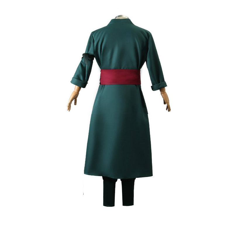 Kids Roronoa Outfit Green Pirate Hunter Dress Up Suit for Halloween Cosplay Party