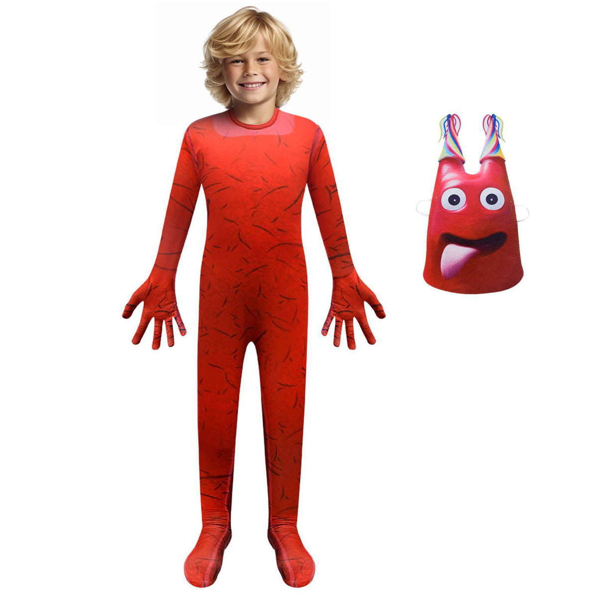 Kids Banban Costume New Game Banban Cosplay Outfit Red Jumpsuit and Ma ...