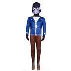 Boys Poison Brawler Outfit Blue Jumpsuit and Helmet for Kids and Teens