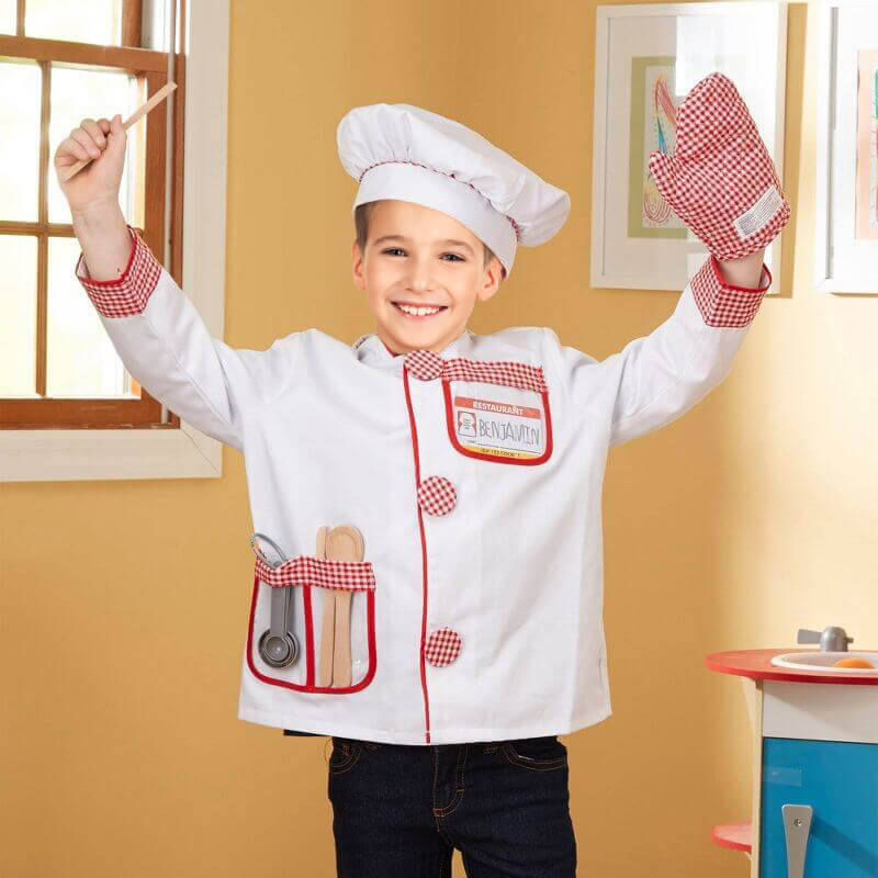 Boys Girls Pretend Play Costumes Police Doctor Nurse Chef Cosplay Costume Role Play Dress-Up Set