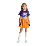 Girls Mira Outfit Pop Star Mira Cosplay Shirt Skirt and Gloves Full Set Halloween Costume