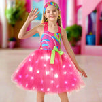 Girls Barbara Light-up Dress Cowgirl LED Dress Iconic Movie Cosplay Costumes