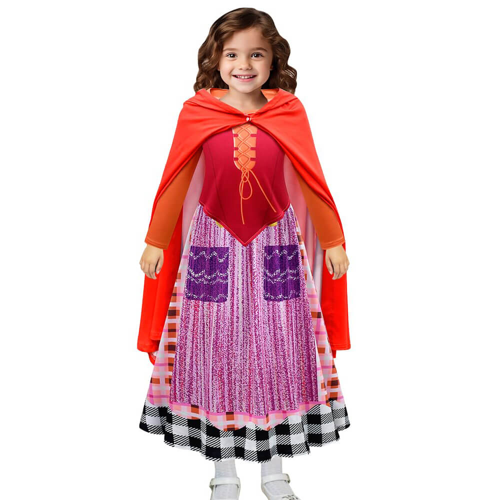 Mary Sanderson Costume Hocus Pocus Sanderson Sisters Cosplay Outfit Witch Suit for Halloween