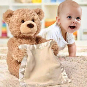 Adorable Peek-A-Boo Teddy Bear Animated Stuffed Animal Toys For Toddler