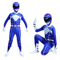 Kids Dino Ranger Outfit Red and Blue Hero Cosplay Costume for Boys and Girls