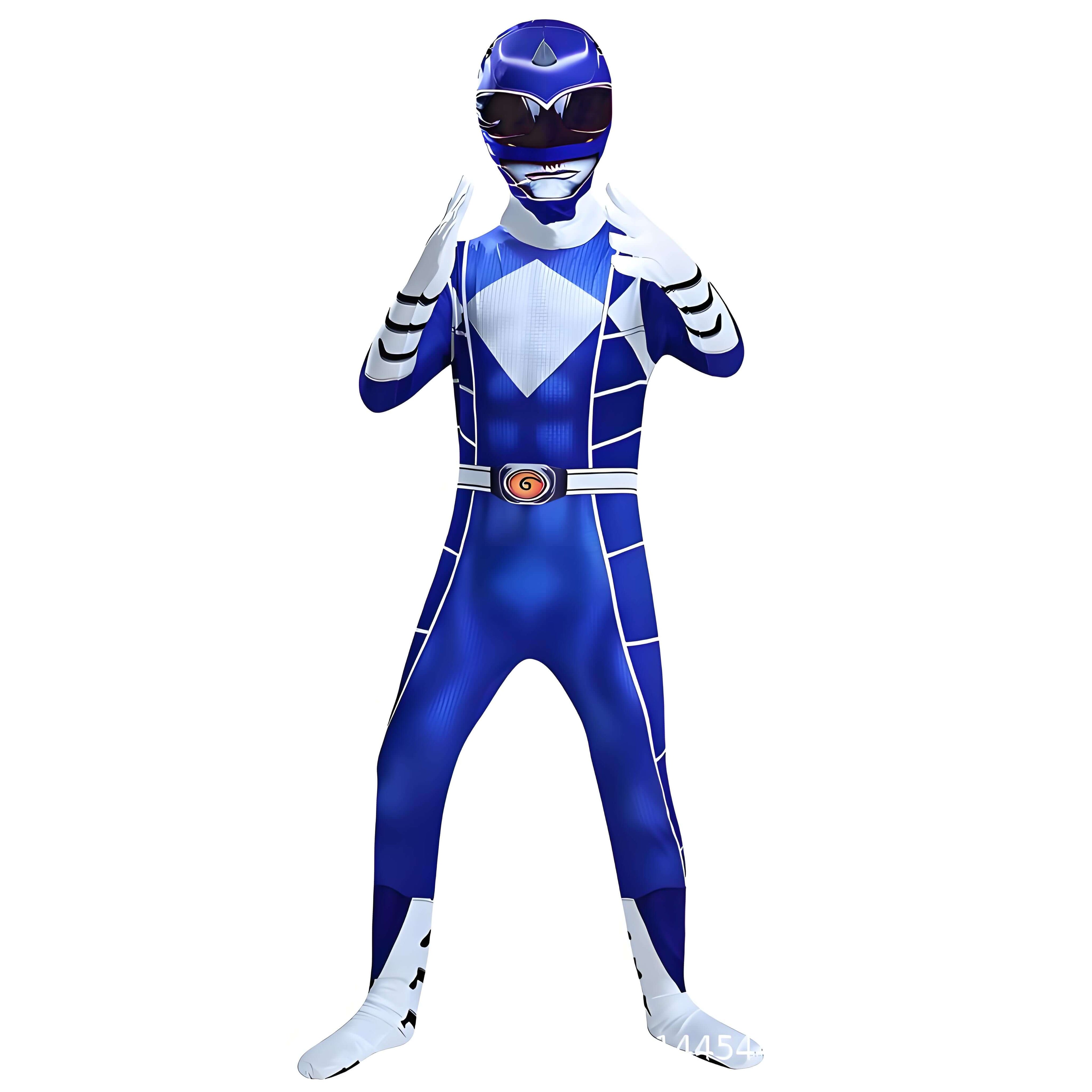 Kids Dino Ranger Outfit Red and Blue Hero Cosplay Costume for Boys and Girls