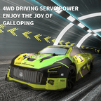 Kids Remote Control Drift Car 4WD RC Drift Stunt Car with LED Lights Glow, 14KM/H High-Speed, RC Toy Cars for Boys 4 5 6 7 8 9 10