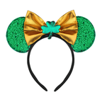 Grils St Patricks Day Costume Tulle Green Ball Gown Dress with Headband 2pcs Suit for Leprechaun