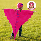 Kids Dragon Costume 3PCS Cloak Hat and Mask Dinosaur Cosplay Costume
