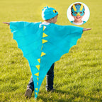Kids Dragon Costume 3PCS Cloak Hat and Mask Dinosaur Cosplay Costume