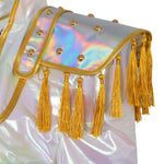 Pop Star Costume Performance Outfit PU Leather Dress Up Suit Halloween Costume