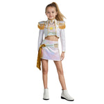 Pop Star Costume Performance Outfit PU Leather Dress Up Suit Halloween Costume