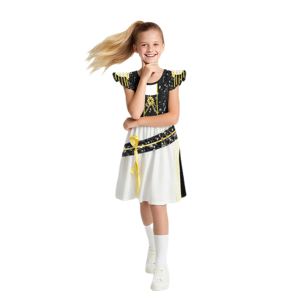 Girls Pop Stars Dresses Wigs Party Cosplay Outfit Halloween Costume