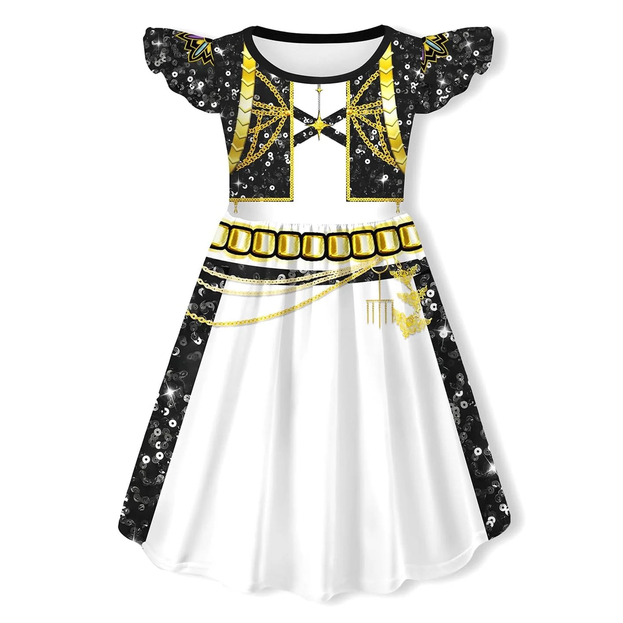 Girls Pop Stars Dresses Wigs Party Cosplay Outfit Halloween Costume