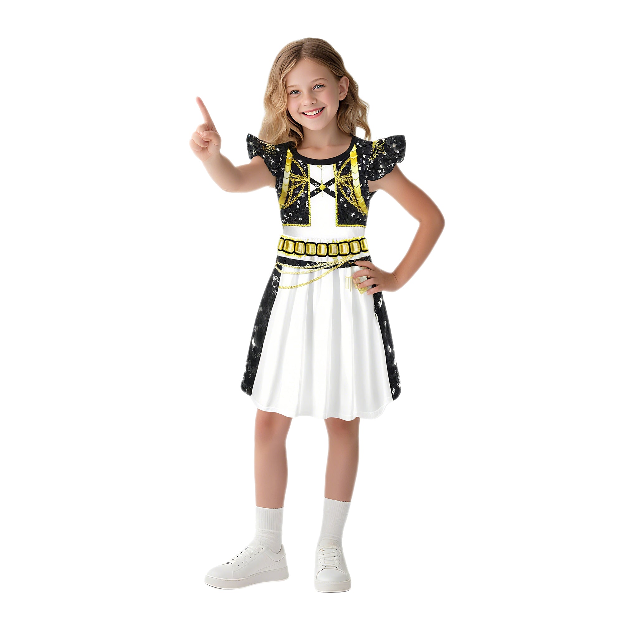 Girls Pop Stars Dresses Wigs Party Cosplay Outfit Halloween Costume